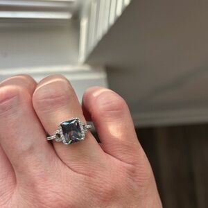Mystic Topaz Sterling Silver Ring Size 6